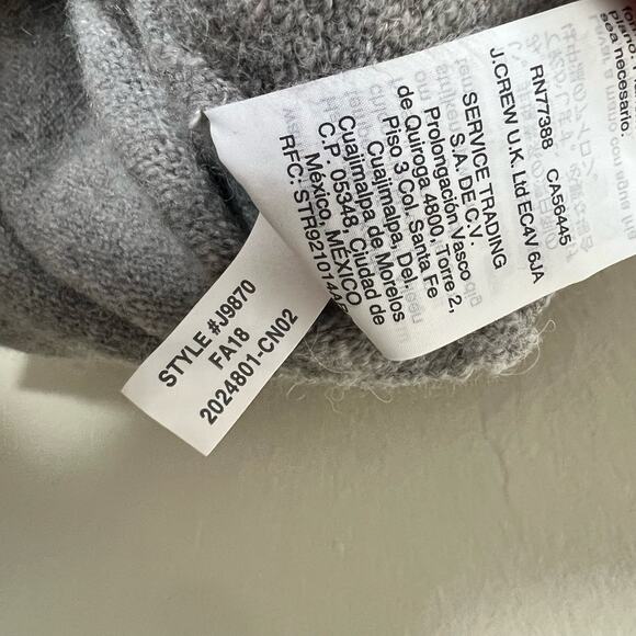 Madewell Westlake Colorblock Sweater Wool Alpaca Heather Beige Oversized Relaxed - Picture 5 of 6